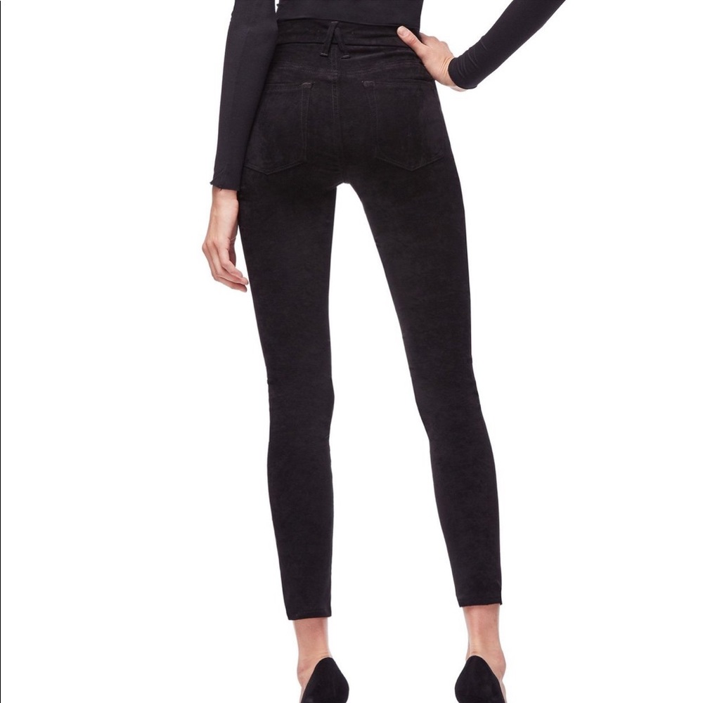 Good American Good Legs Suede-Like Jeans - Picture 3 of 14